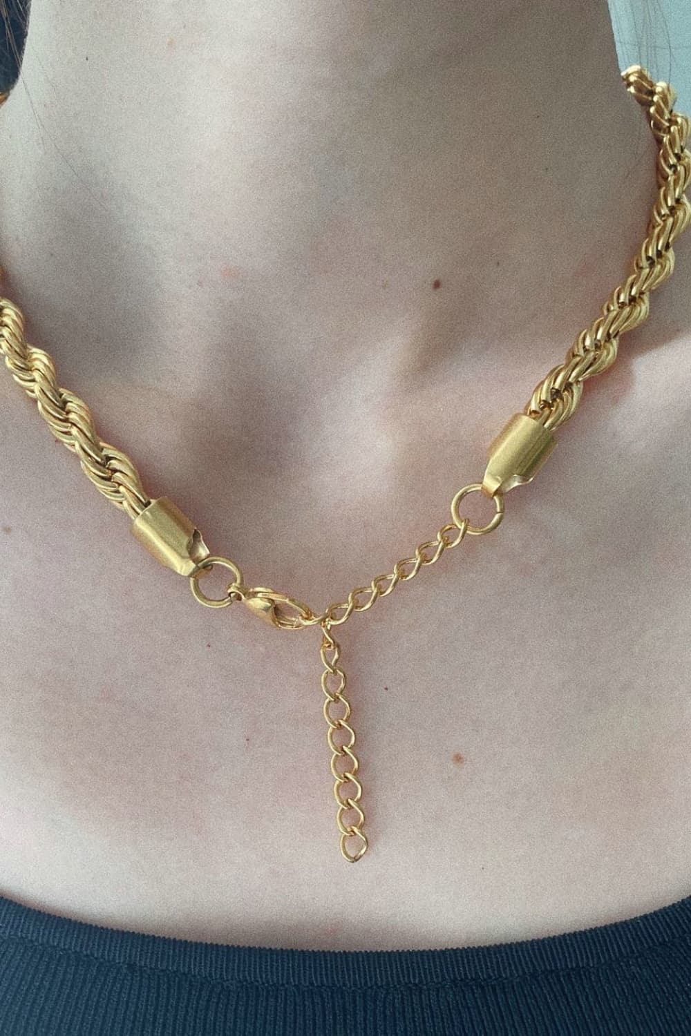 18K Gold-Pleated Necklace