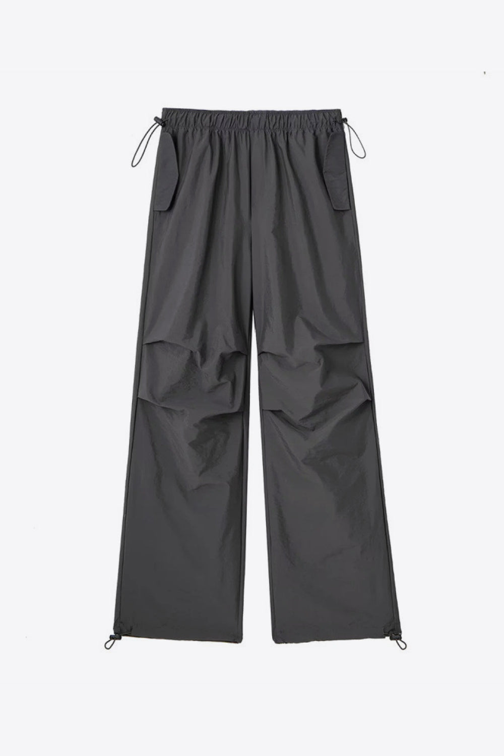 Drawstring Waist Pants with Pockets